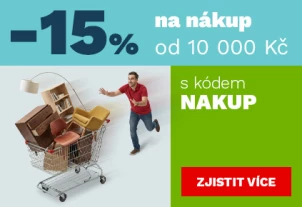 15 % na nákup od 10 000,- 20-23-7-2026