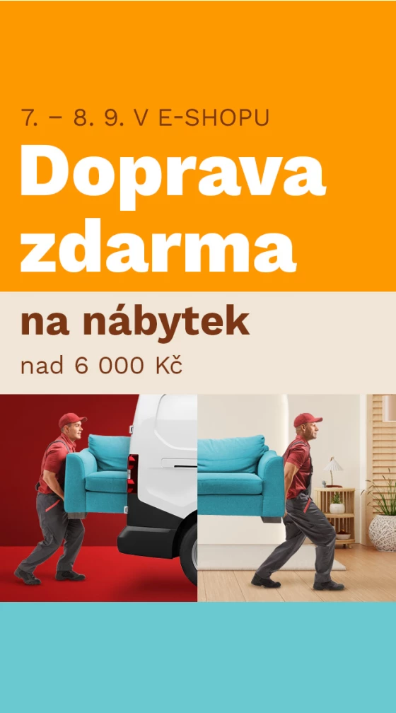 DOPRAVA ZDARMA nad 6000,- 7-8-9-2026