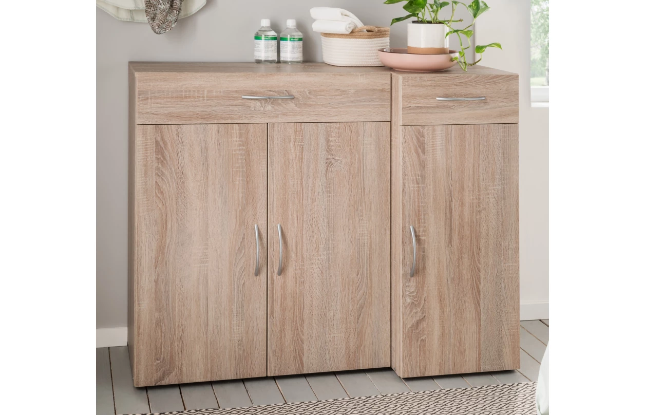 Rohový skříňový nástavec Multiraum, 80 cm, dub sonoma 32