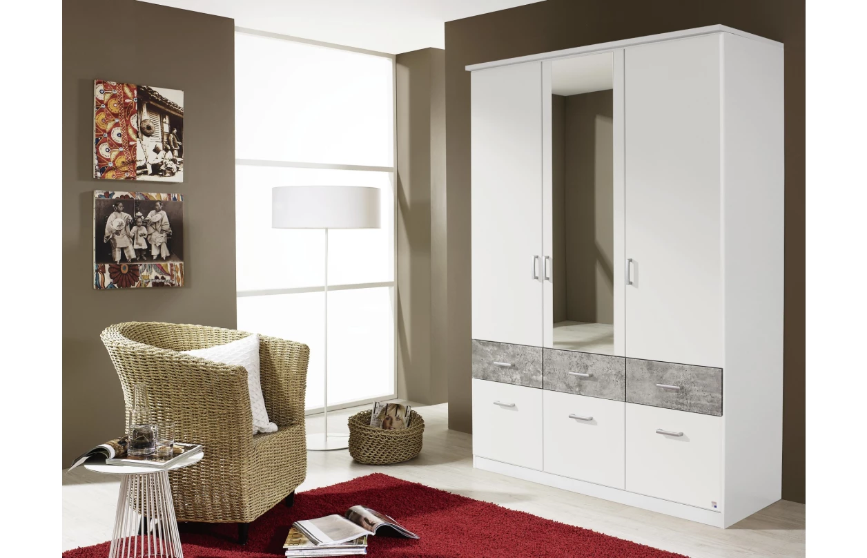 Skříňový nástavec Bremen, 136 cm, dub sonoma/bílá 2