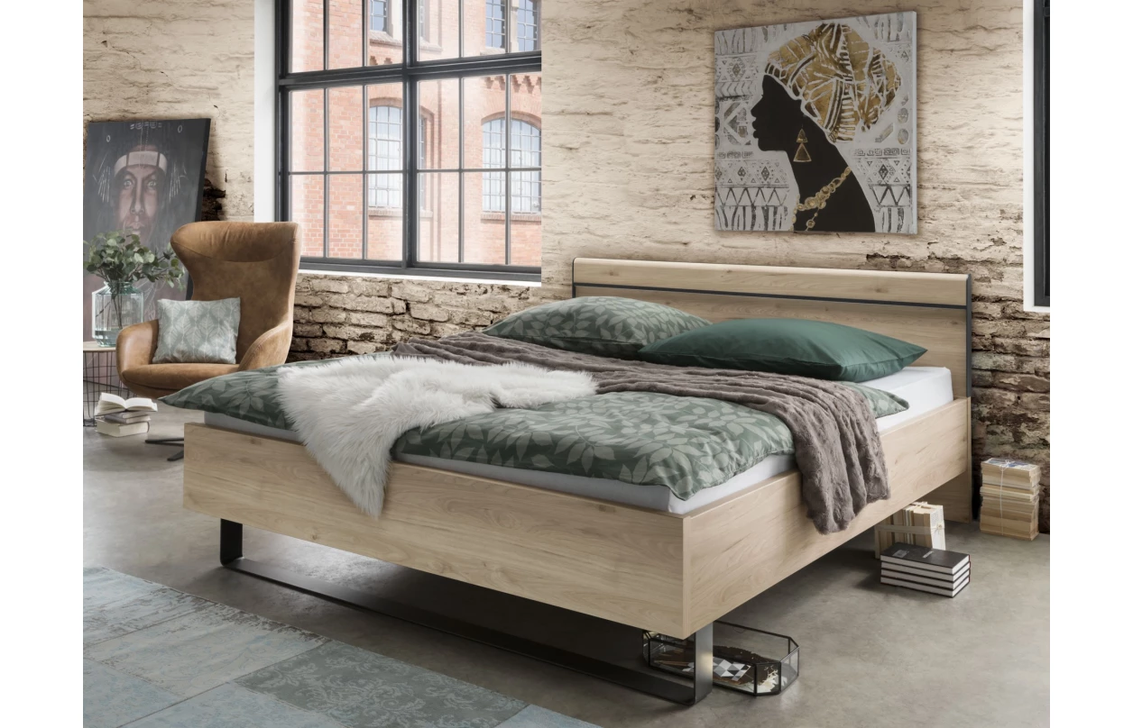 Šatní skříň Brüssel, 250 cm, kamenný dub/šedá 4