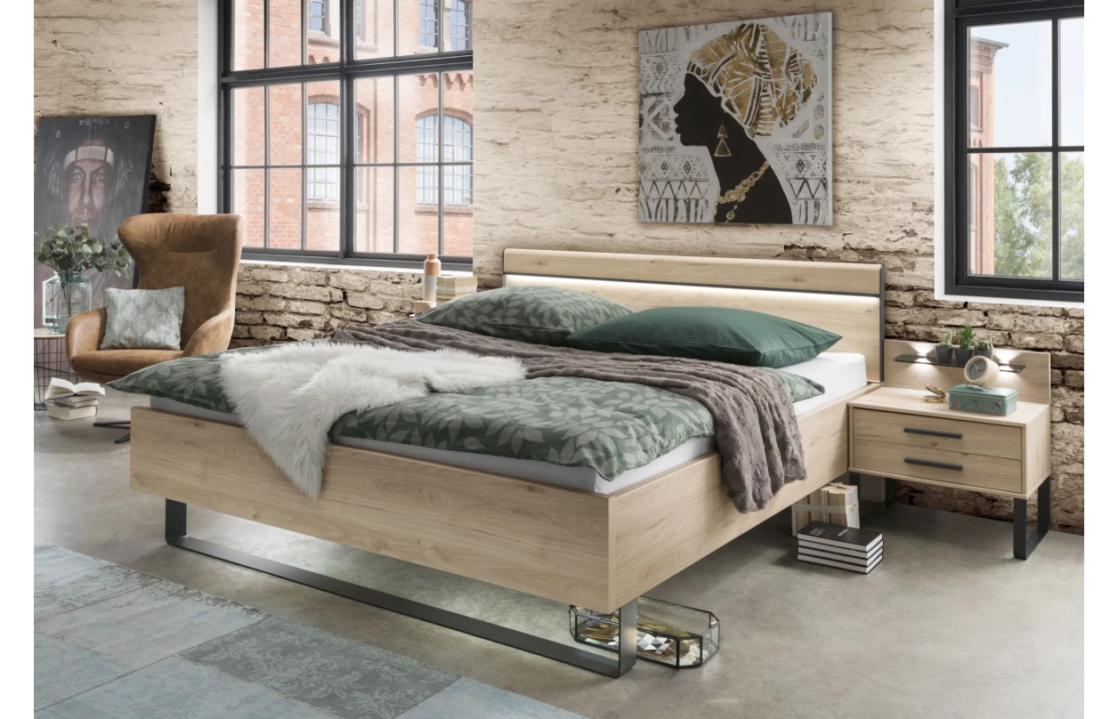 Šatní skříň Brüssel, 250 cm, kamenný dub/šedá 5