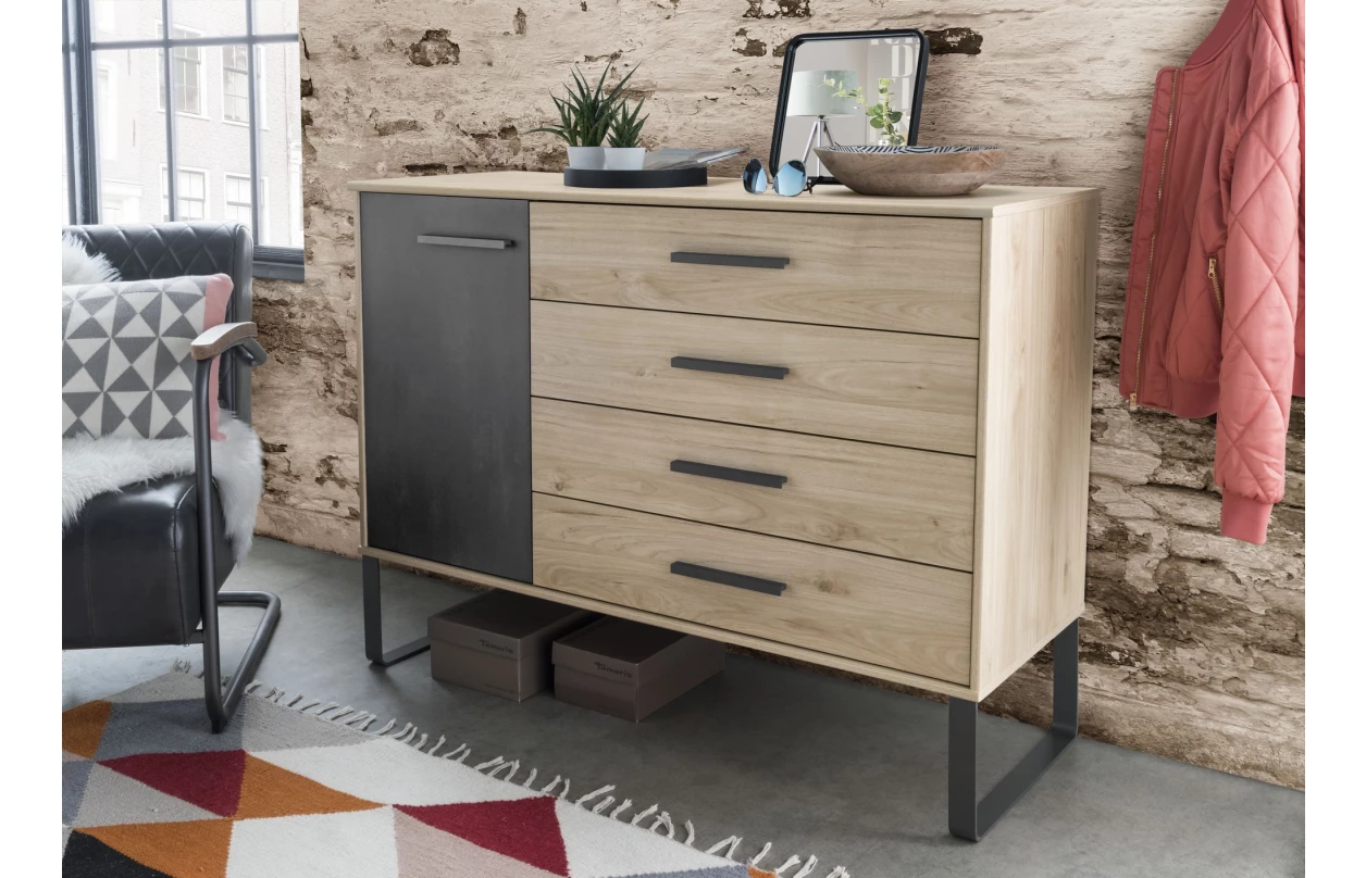 Šatní skříň Brüssel, 250 cm, kamenný dub/šedá 12