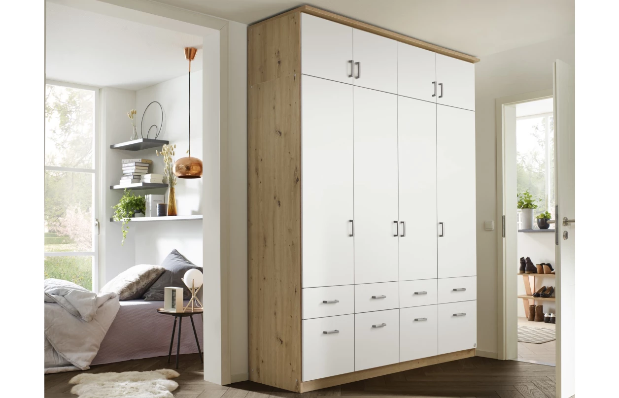 Skříňový nástavec Bremen, 91 cm, dub sonoma/bílá 21