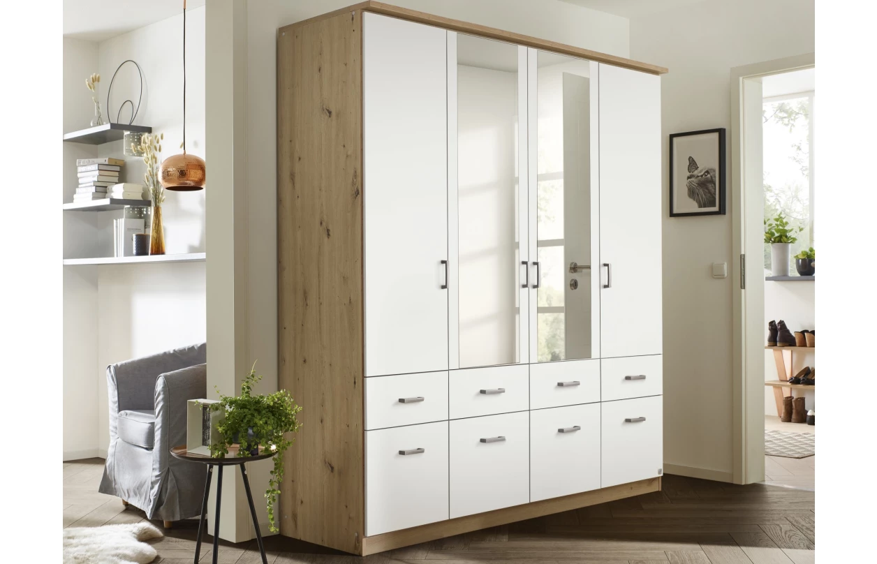 Skříňový nástavec Bremen, 91 cm, dub sonoma/bílá 23