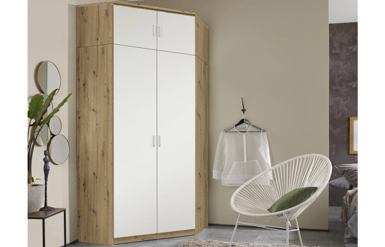 Skříňový nástavec Bremen, 91 cm, dub sonoma/bílá 25