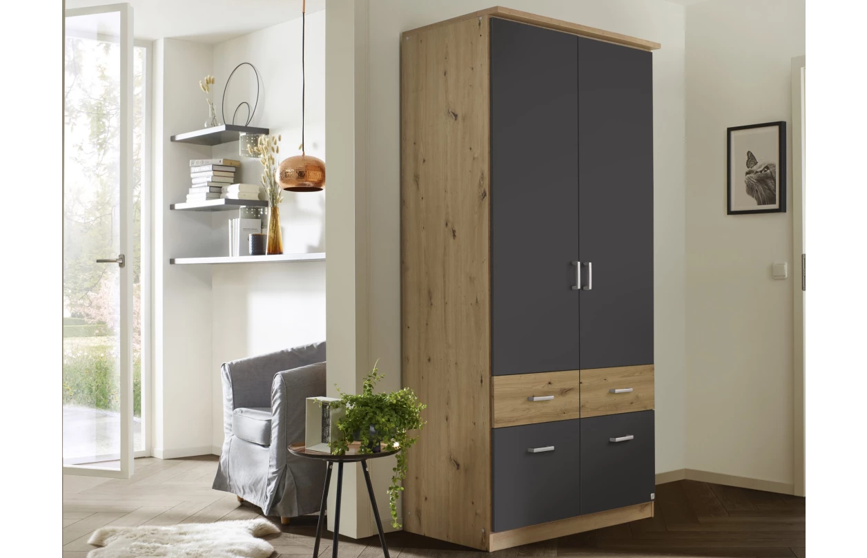 Skříňový nástavec Bremen, 91 cm, dub sonoma/bílá 28