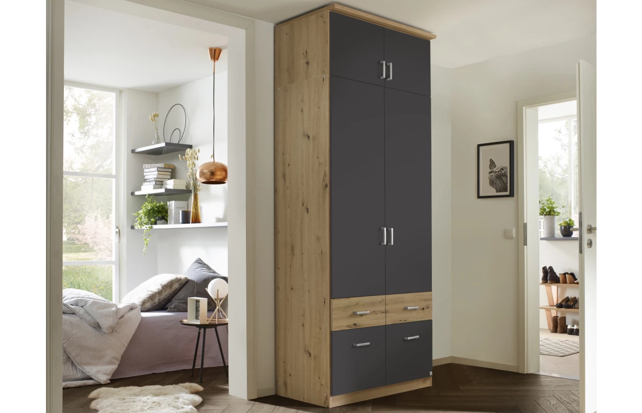 Skříňový nástavec Bremen, 91 cm, dub sonoma/bílá 29