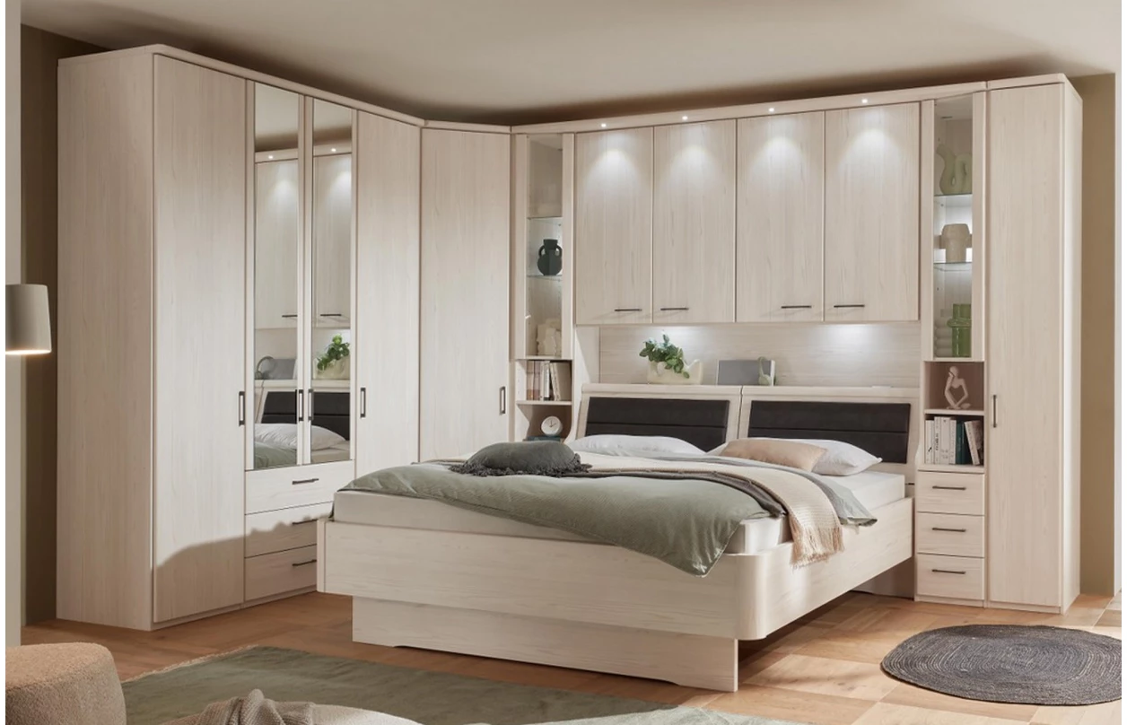 Skříňové přemostění k posteli Luxor, polární modřín 19