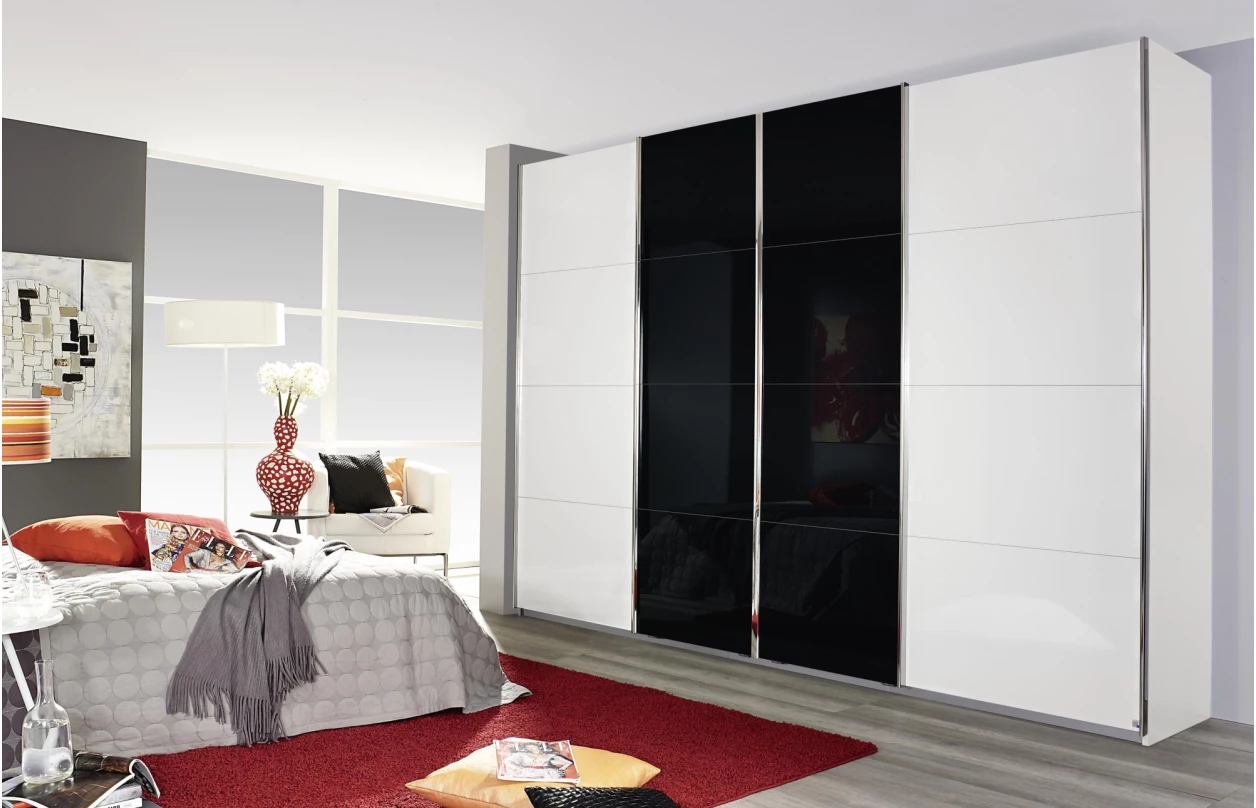 Paspartový rám s osvětlením k šatní skříni Syncrono, 323 cm, bílý 13