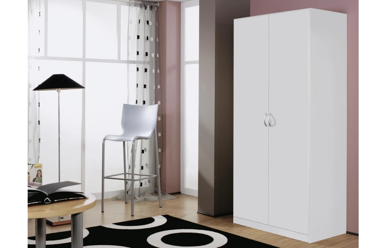 Šatní skříň se zrcadlem Case, 136 cm, dub artisan 8