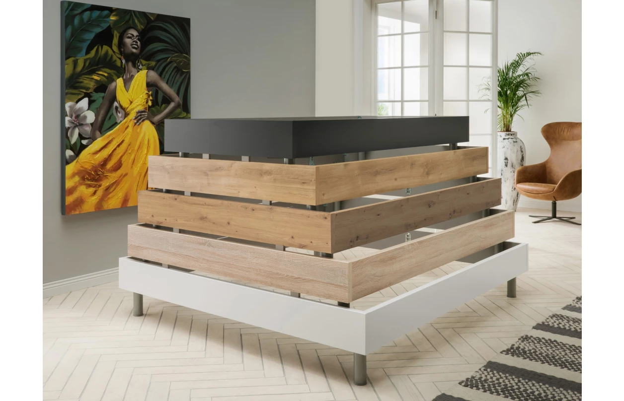 Korpus skříně Easy Plus, 225 cm, prkenný dub 12