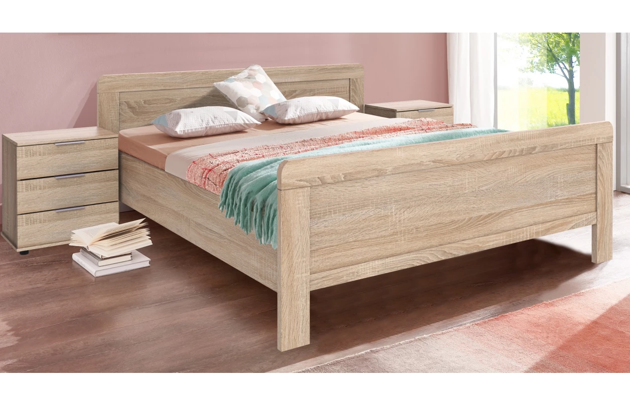 Šatní skříň Nadja, 225 cm, dub artisan/zrcadlo 11