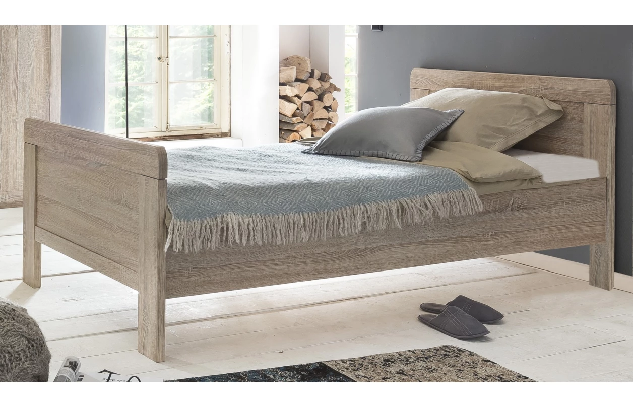 Šatní skříň Nadja, 225 cm, dub artisan/zrcadlo 12