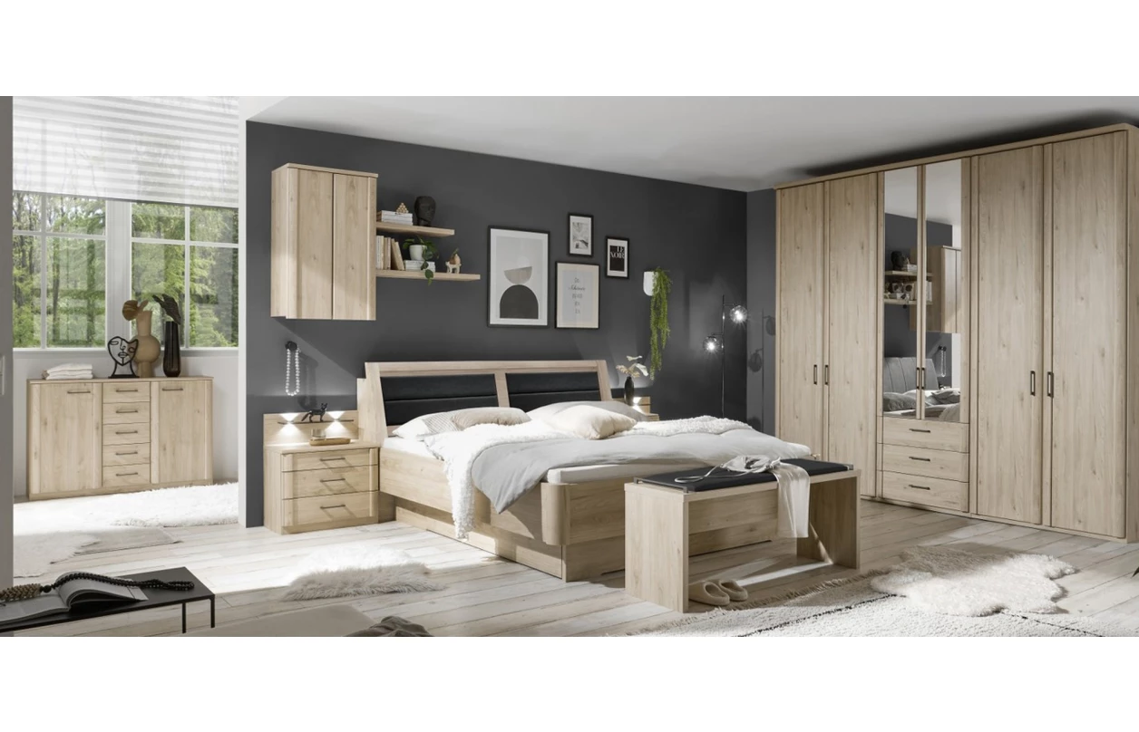 Skříňka se zásuvkami Luxor 93 cm, polární modřín 16