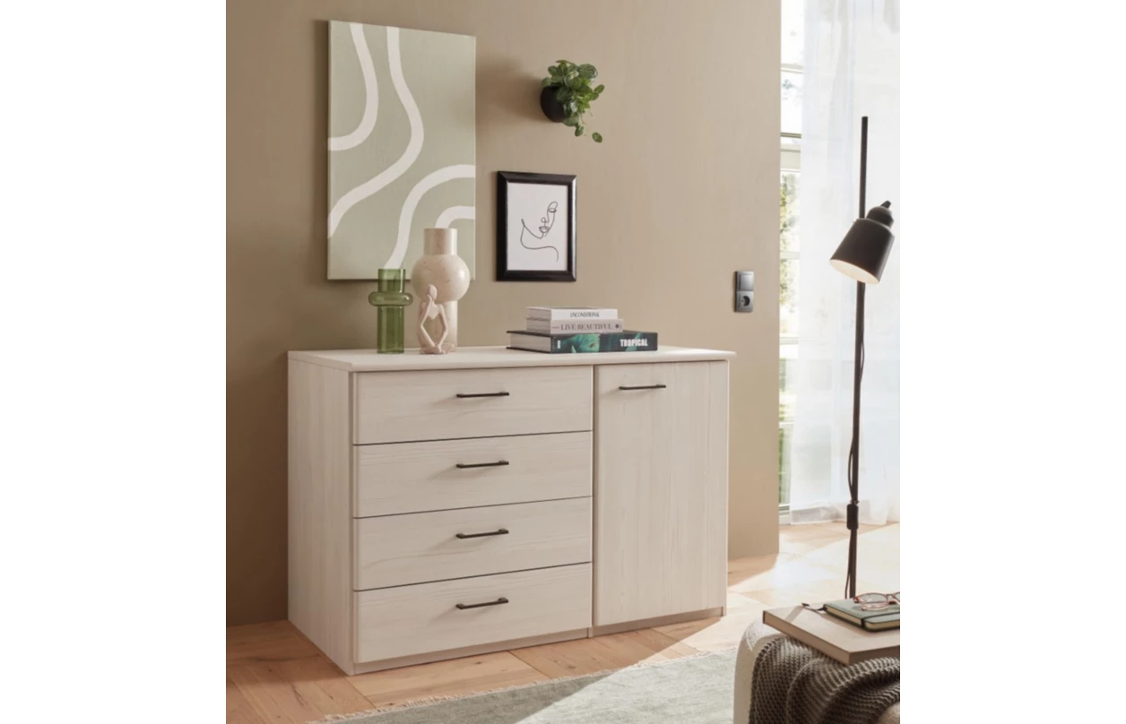 Skříňka se zásuvkami Luxor 93 cm, polární modřín 21