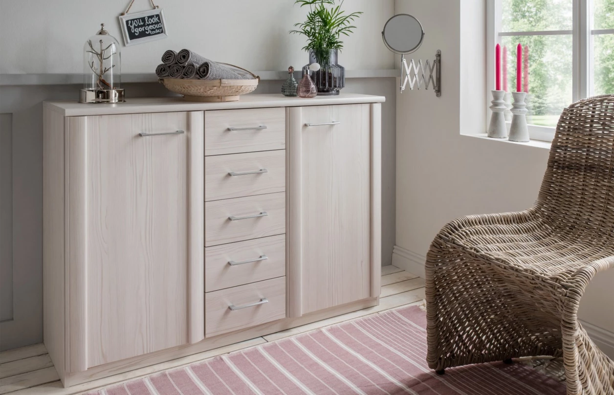 Skříňka se zásuvkami Luxor 93 cm, polární modřín 39