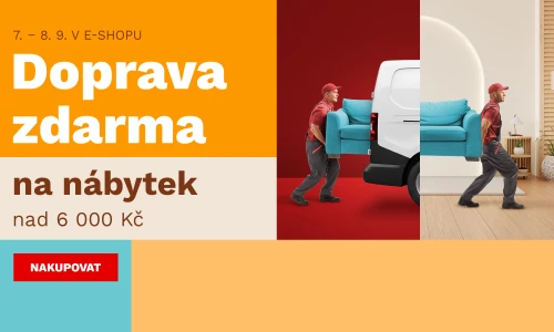 DOPRAVA ZDARMA nad 6000,- 7-8-9-2026