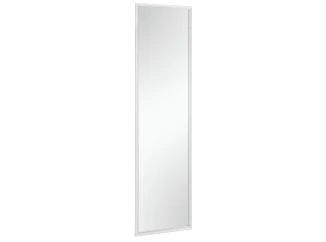 Nástěnné zrcadlo Nadine 33,5x125 cm, bílo-zlaté, perlový dekor