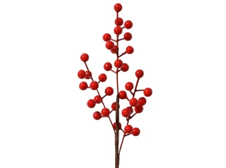 Umělá větvička Červené bobule, 38 cm