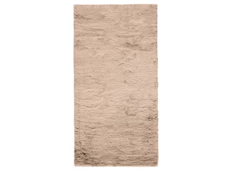 Koberec Bobs 80x150 cm, béžová imitace králičí kožešiny