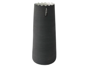 Váza Greta 30 cm, šedá matná