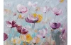Ručně malovaný obraz Květinová louka 140x60 cm, olejomalba