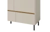 Komoda se zásuvkami Lucky, 150 cm, pískově béžová/olejovaný dub