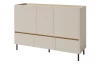 Komoda se zásuvkami Lucky, 150 cm, pískově béžová/olejovaný dub