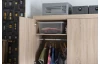 Šatní skříň Mega 140, dub sonoma