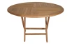 Kulatý zahradní stůl Tarakan, 120 cm, teak