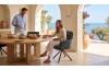 Jídelní židle Stephanie, tmavě šedá látka