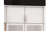 Rohový skříňový nástavec Click, bílý
