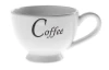 Šálek Coffee 180 ml, bílá keramika