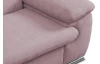 Rohová sedací souprava Viera, růžová látka, levý roh