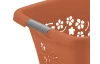 Koš na prádlo Flowers 25 l, terakota