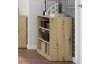 Nízký regál Carlos, dub artisan, šířka 75 cm