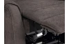 Křeslo s elektrickým polohováním Fiorino, tmavě hnědá látka