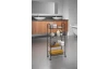 Pojízdný regál Ascona Lava TouchTherm 4, černý mat