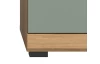 Koupelnová stojací skříňka Scout, dub artisan/šalvějově zelená