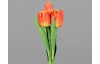 Umělá květina Svazek tulipánů 30 cm, oranžová