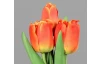 Umělá květina Svazek tulipánů 30 cm, oranžová