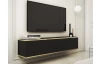 Závěsná TV skříňka Orfeo, 135 cm, černá/zlatá