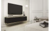 Závěsná TV skříňka Orfeo, 135 cm, černá/zlatá