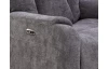 Polohovatelné relaxační křeslo Famous, šedá látka