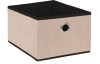 Úložný box 25x18x32 cm, béžový/hnědý