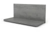 Nástěnná police Carlos, šedý beton, 40 cm