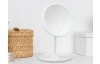 Kosmetické zrcadlo s LED Liara 18x28,5 cm, bílé