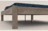Postel Tema Futon 180x200 cm, šedý buk