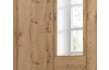 Šatní skříň se zrcadlem Case, 136 cm, dub artisan